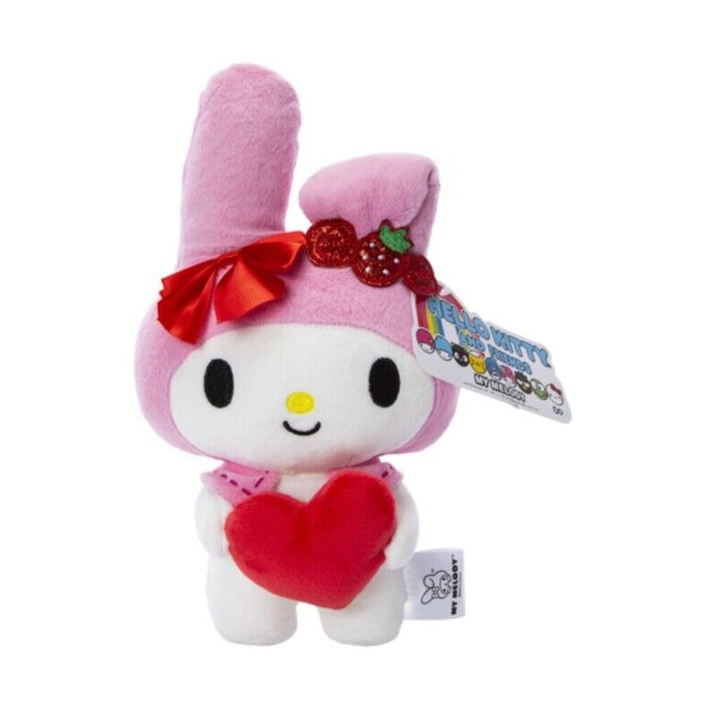 🔥Hello Kitty & Friends Valentine’s Day 8” My Melody w/ Heart Plush BNWT🔥